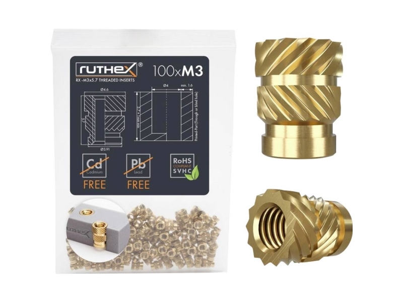 ruthex Gevindindsats RX-M3x5.7 GE-M3x57-001