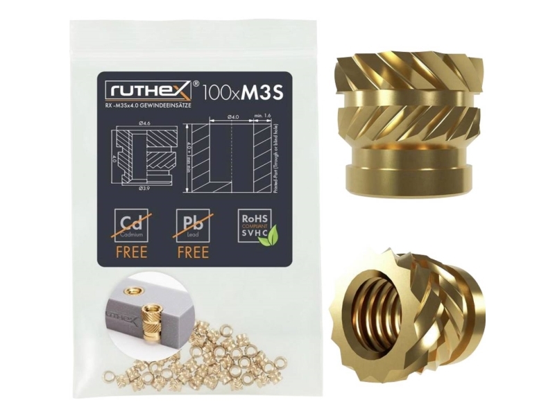 Ruthex Gevindindsats M3sx4 M3sx40 002