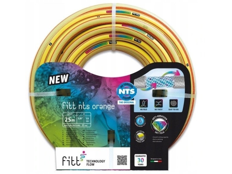 FITT Hageslange NTS ORANGE 1/2" - 25m