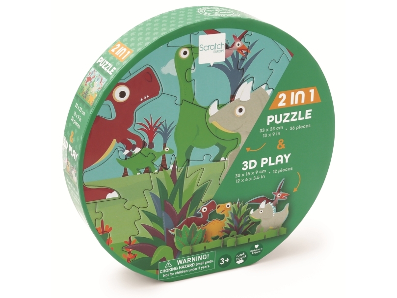 3D Puslespil - Dinosaurusser