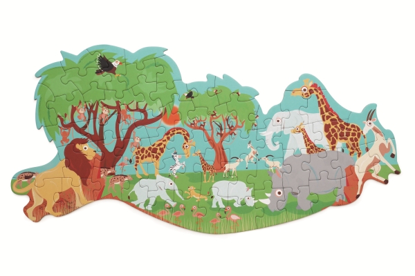 Puzzle 60 Konturen Safari