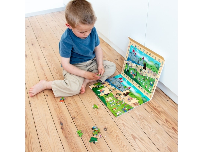 Großes Magnetisches Puzzlespiel - Ritter