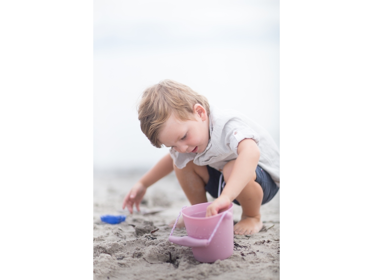 Scrunch Spand - Silikone - 13 cm - Lyserød