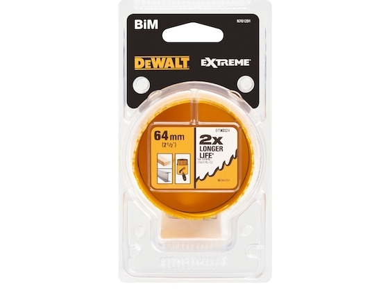 DeWALT DT90324-QZ, Enkelt, Metal, Plast, Træ, Høj-hastighed stål (HSS), 4,7 cm, 6,4 cm, 202 g