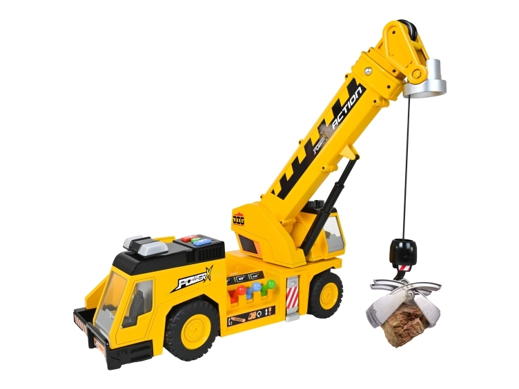 POWER X, Elektronisk 3-i-1 Kranbil med ljus och ljud | Leksaker - Figurer & Dockor | GameStuff
