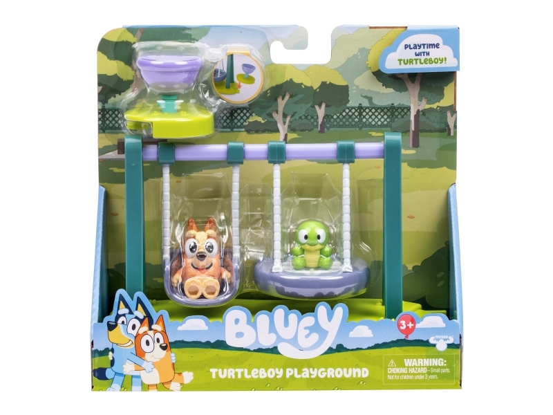 Bluey Turtleboy Lekplats, inkluderar Wide-Eyed Bingo och Turtleboy