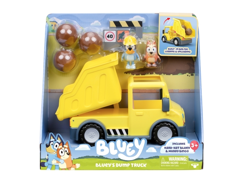 Blueys Tippvagn med exklusiva Hard-Hat Bluey och Muddy Bingo figurer | Radiostyrd - Övriga - Reservdelar och tillbehör | GameStuff