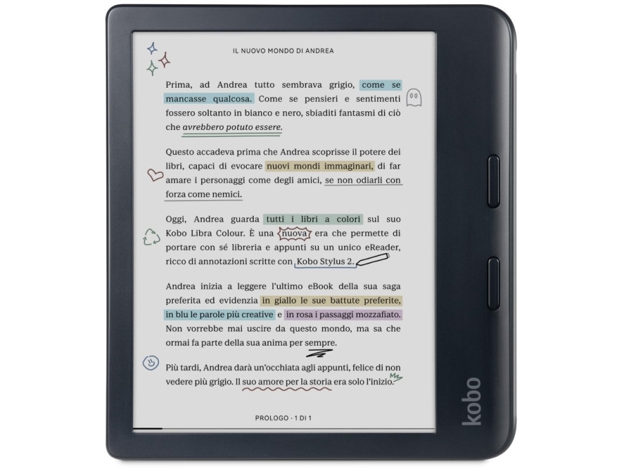 Kobo Libra Colour - - 32 GB - pekskärm - svart | TV, Ljud & Bild - Bärbart ljud & Bild - Läsplattor | GameStuff