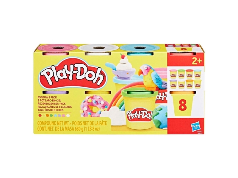 Play-Doh 8 Pack 680 g - Rainbow