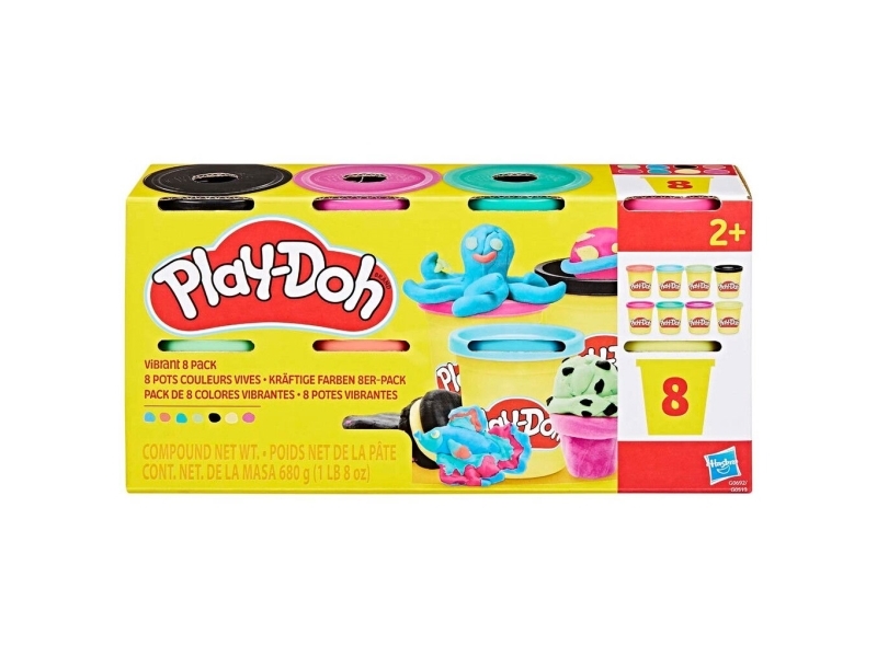 Play-Doh 8 Pack 680 g - Vibrant | Leksaker - Figurer & Dockor | GameStuff