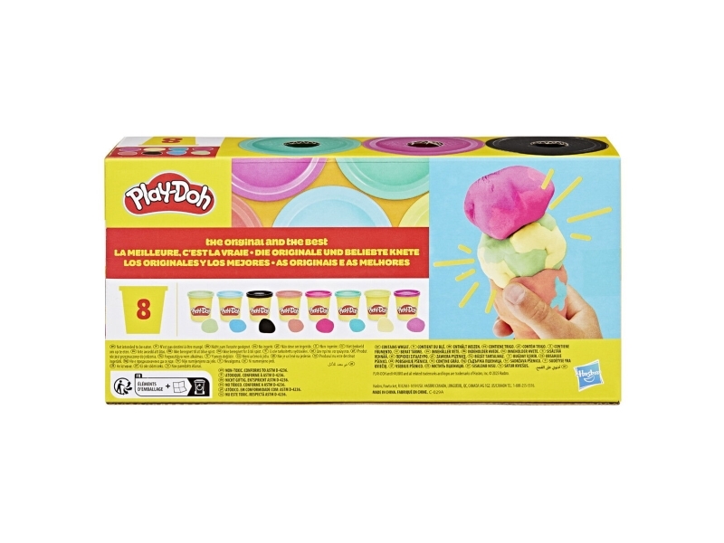PLAY-DOH Compound 8 Pack, Vibrant, 3 Oz