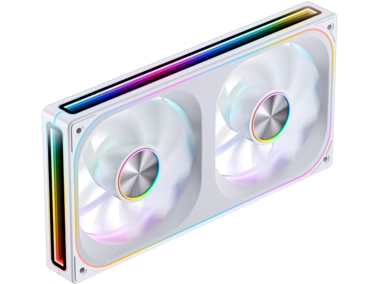 Ventilator Jonsbo Za-240 Infinity Mirror Argb Reverse Blade Pwm Lüfter - 240 Mm, Hvid