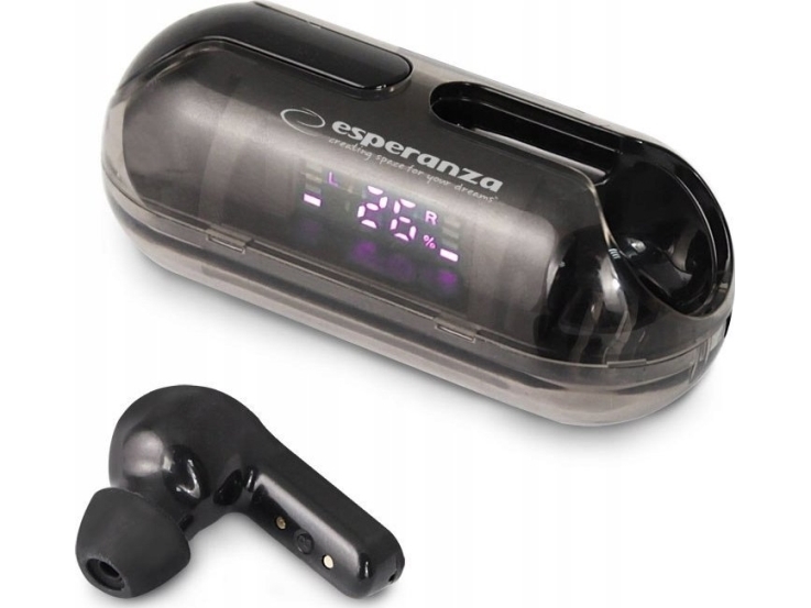 Esperanza Eh239k Bluetooth-Hovedtelefoner Tws Schwarz