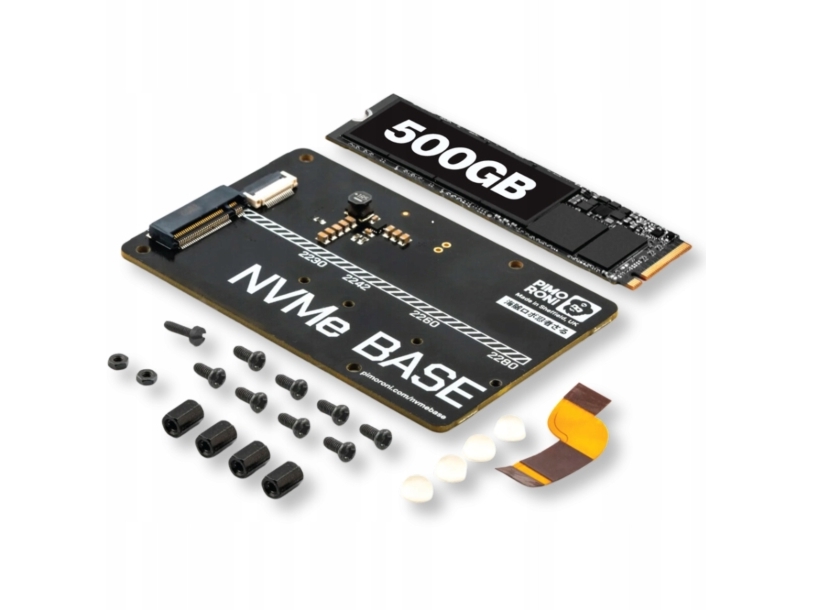 NVMe Base -laajennuslevy Raspberry Pi 5:lle - Pimoroni PIM699 PIM699
