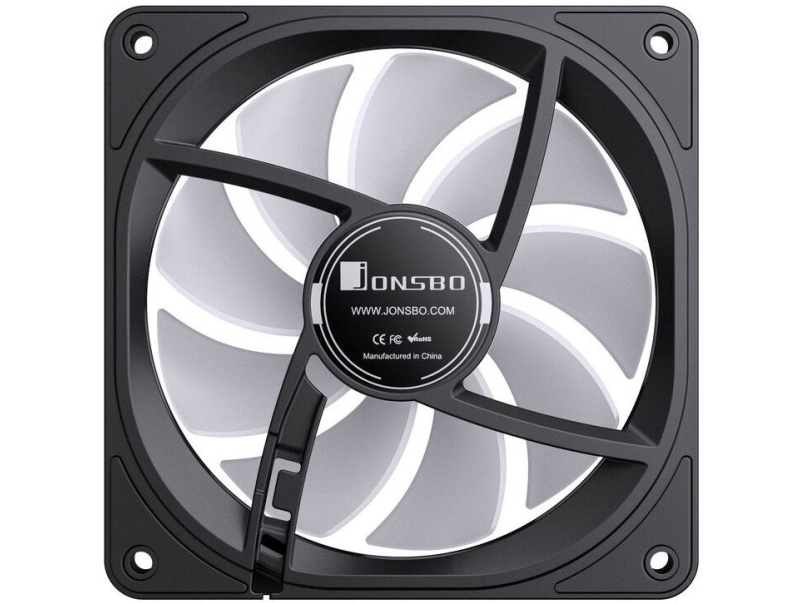 Jonsbo Fr-606Br Pwm-Blæser Med Kabinet, Reverse, Rgb - 120 Mm, Sort