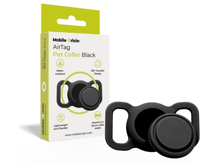 Mobile Origin AirTag Pet Collar - black