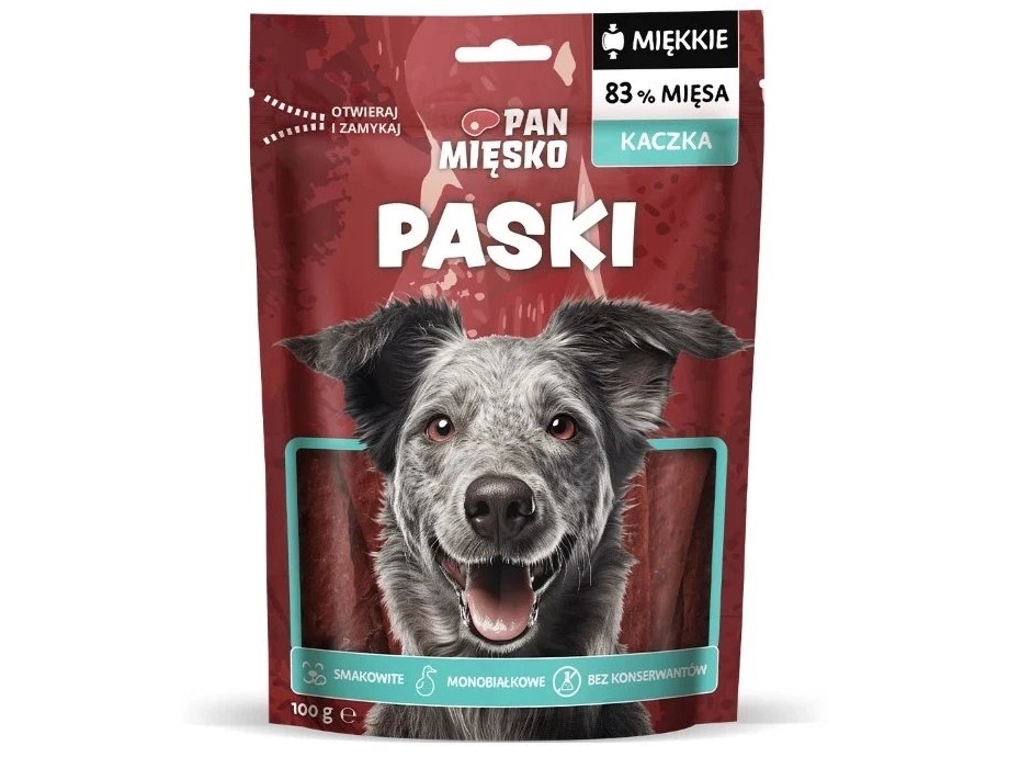 Pan Miesko Hundesnacks, Entenstreifen (Erwachsen) 100 G