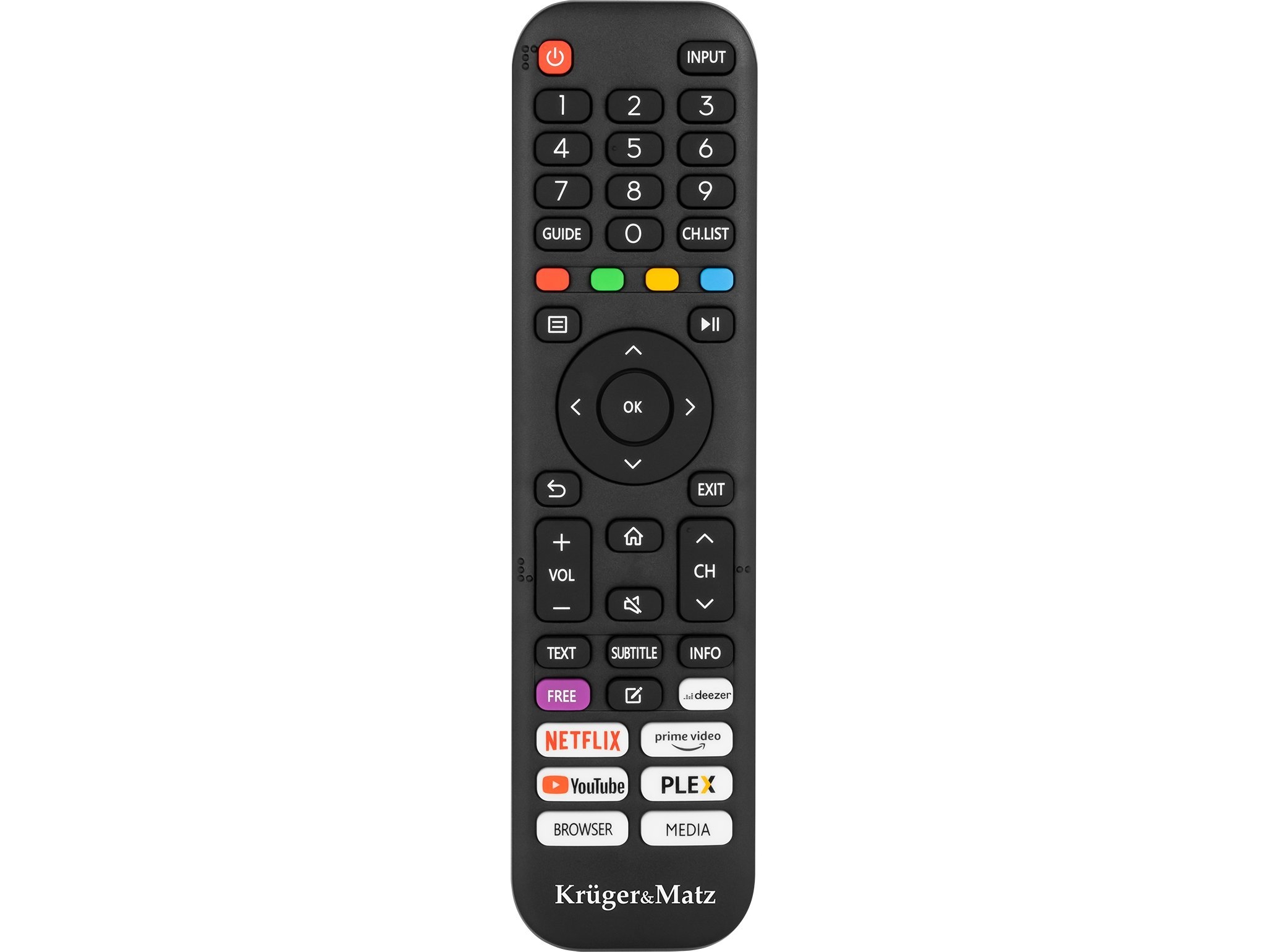 Kruger &Amp Matz Vidaa Tv-Fernbedienung