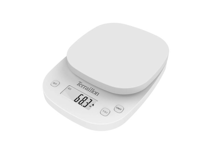 Terraillon Precision Elektronisk Køkkenvægt 2 Kg 0 1 G Hvid Plast Plast