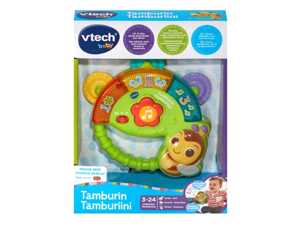 Vtech Shaking Sounds Tambourine SE & FI | Leksaker - Figurer & Dockor | GameStuff