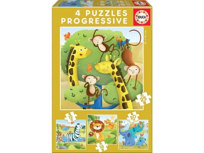 Educa 12-16-20-25 Wild Animals