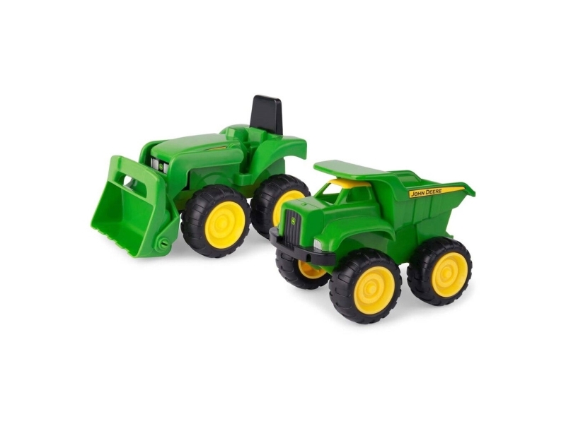 John Deere Arbejdsbiler - Mini Sandbox Tractor & Dump Truck Set