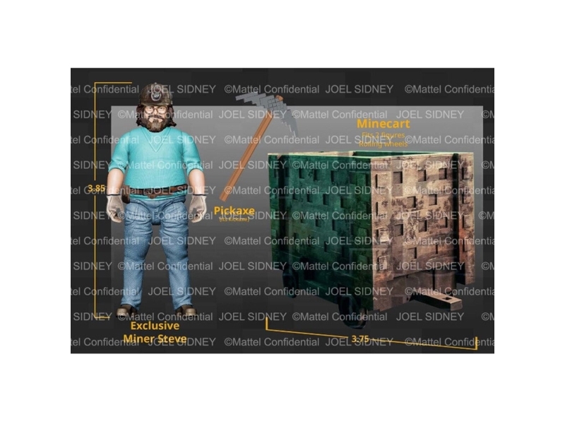 Figurka Mattel *****Minecraft Movie Zestaw Steve I Wagon Jgp20 /5