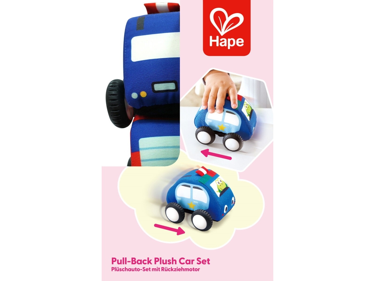 Hape pull-back mjuk bilset | Leksaker - Bilar och andra fordon - Leksaksbilar | GameStuff