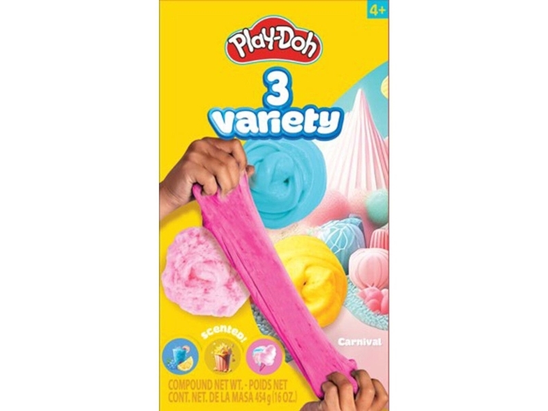 Play-doh - Variety Scented Carnival Modellervoks Sæt - 3-pak