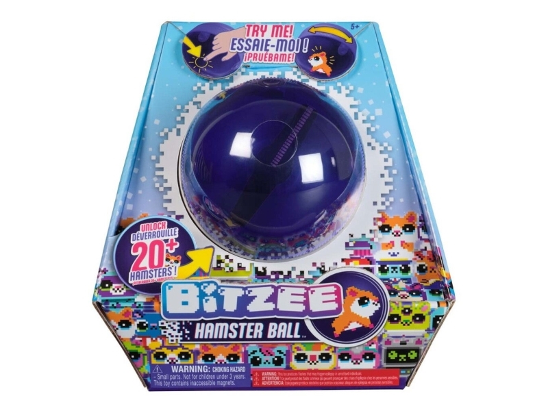 Bitzee Hamsterball - Interaktives Spielzeug Mit Über 20 Virtuellen Hamstern Zum Rollen Und Spielen, Das Digitale Haustier Reagiert Auf Berührung Und