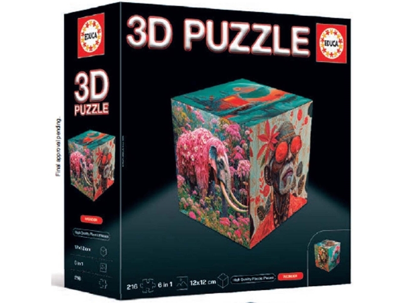 Educa 3D Puzzle Würfel Wunder