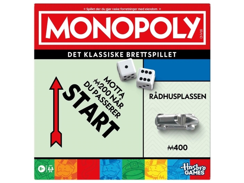 Monopoly Classic Refresh NO | Leksaker - Spel | GameStuff