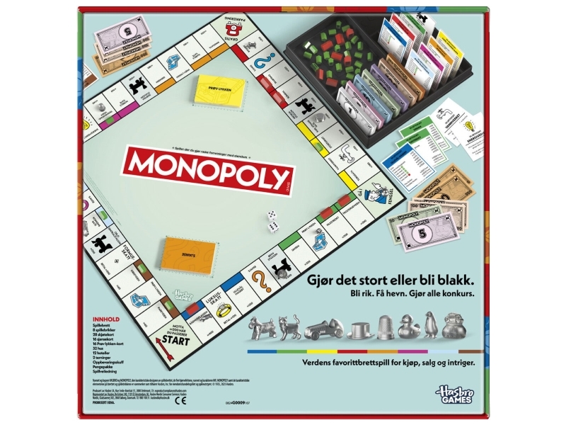 Monopoly Classic Refresh NO | Leksaker - Spel | GameStuff