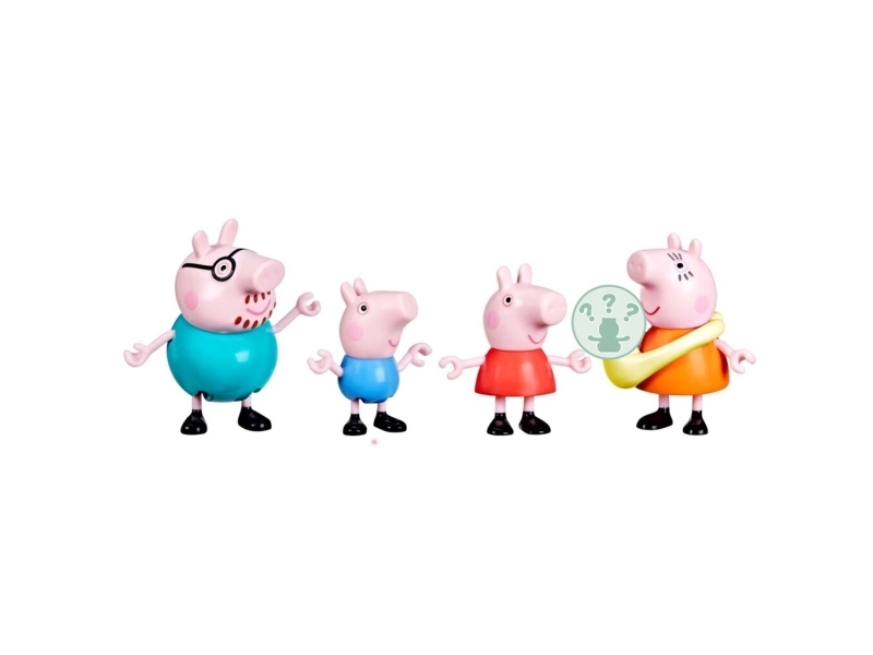 Gurli Gris - Family Of Five - 5 Figurer - Peppa Pig - Hasbro G0506