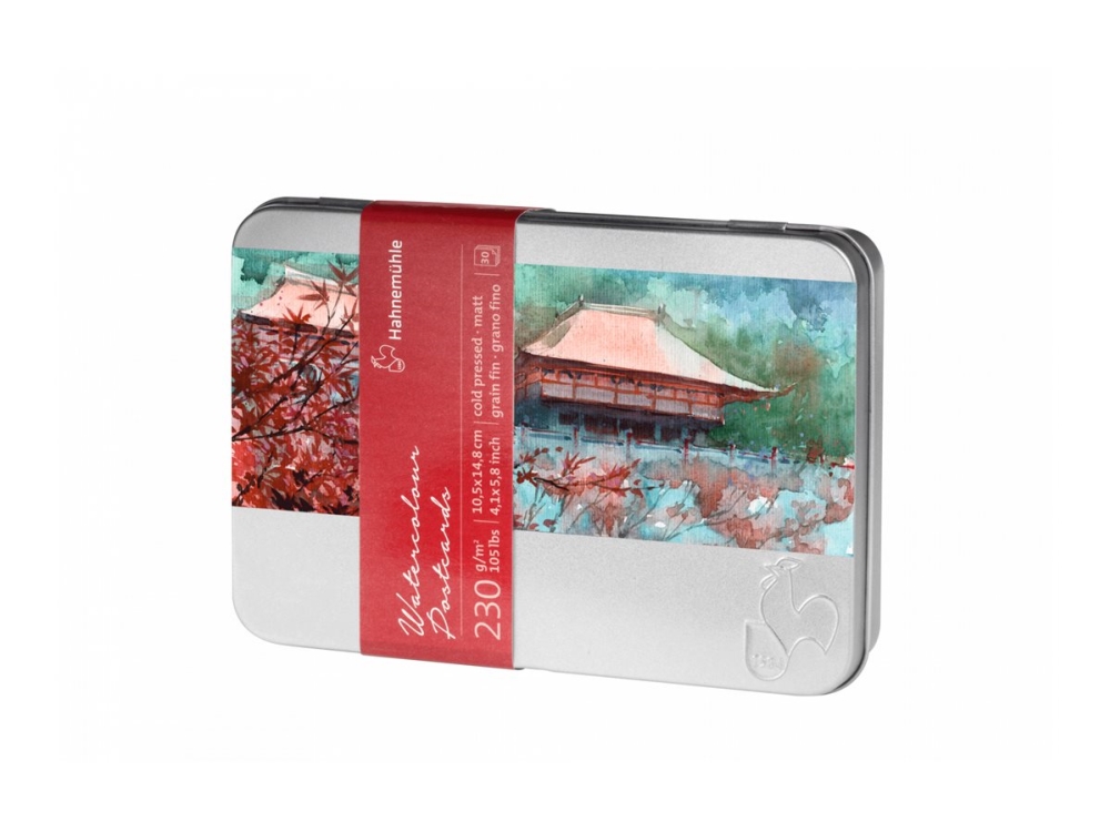 Hahnemühle - Watercolor postcard - A6 (105 x 148 mm) - 30 ark - benvit | Papper & Emballage - Märkning - Namnbrickor | GameStuff