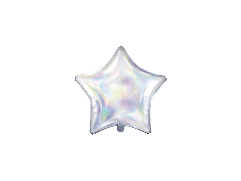 Folienballon Stern, Perlmutt