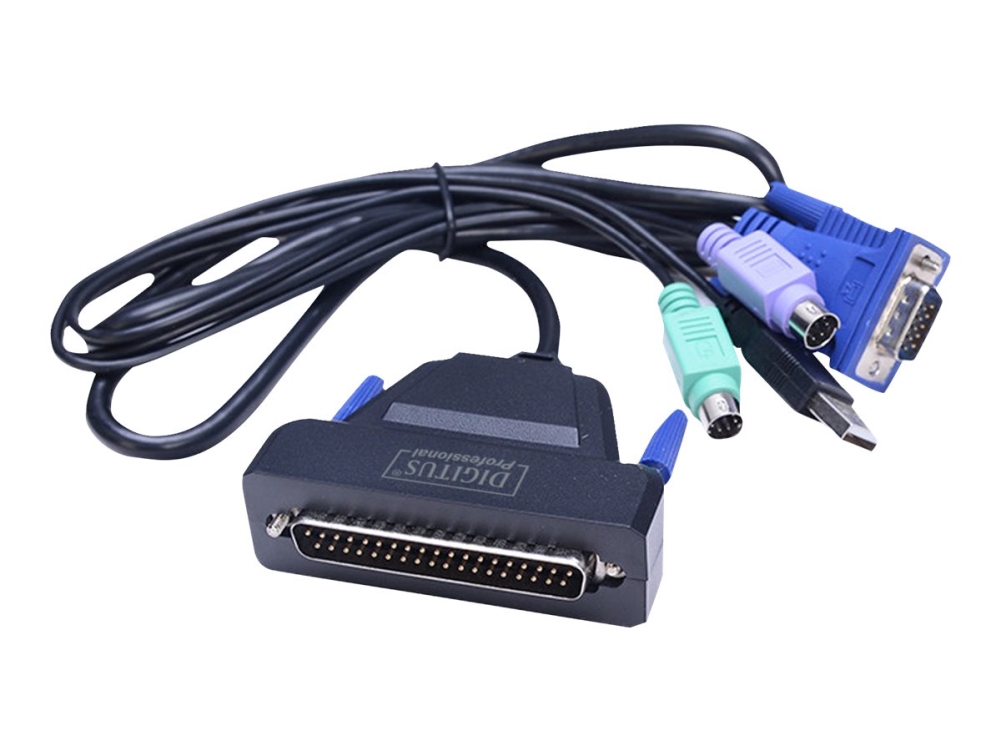 Digitus Professional Ds-72210-1Tr - Kvm-Konsol Med Kvm Switch - 1 Porte - Tyrkisk - 17" - Rackversion - 1280 X 1024 @ 60 Hz - 1000:1 - Sort, Ral 9005
