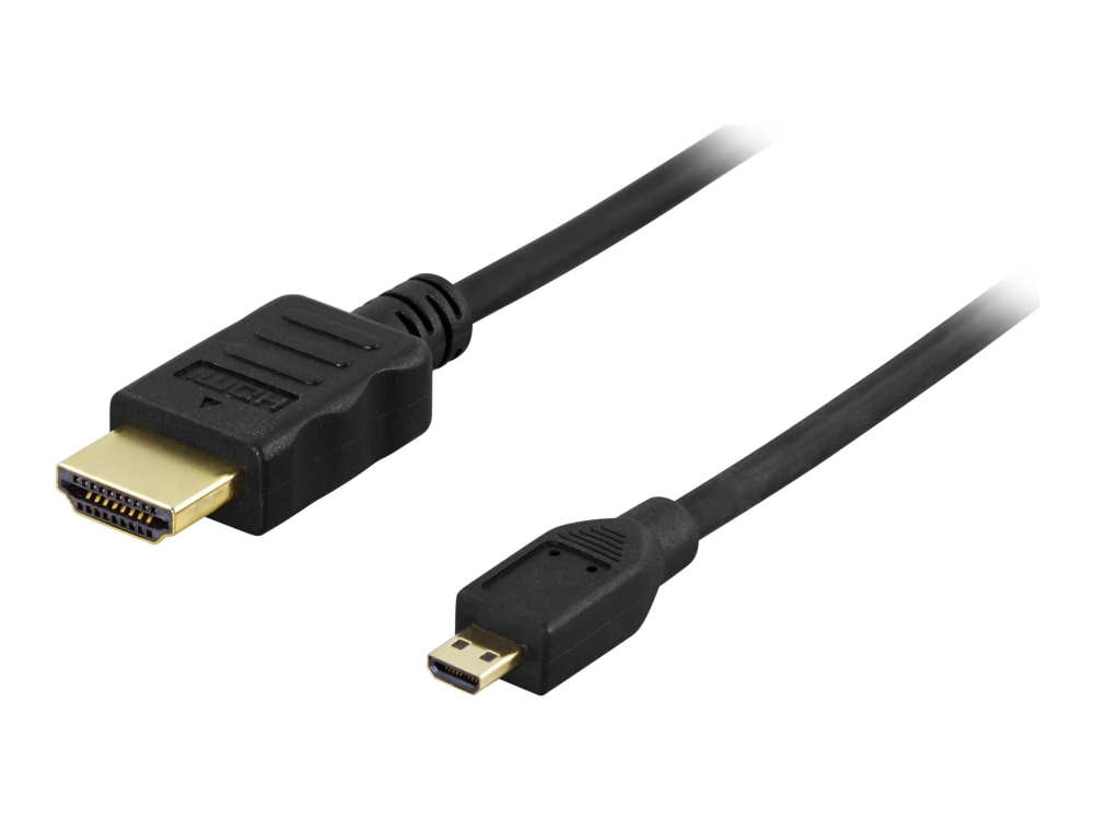 Deltaco - Hdmi-Kabel Mit Ethernet - Hdmi-Kabel Bis Mikro-Hdmi-Kabel - 3 M - Sortiert