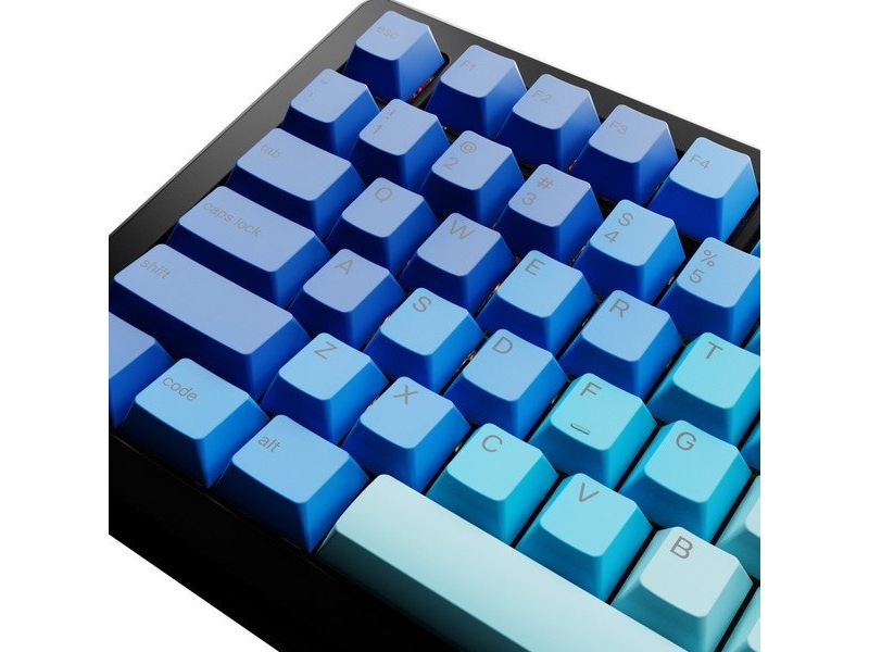 Klaviatūra Glorious GPBT Gradient Keycaps, ANSI išdėstymas US, PBT, Dye-Sub – Ocean