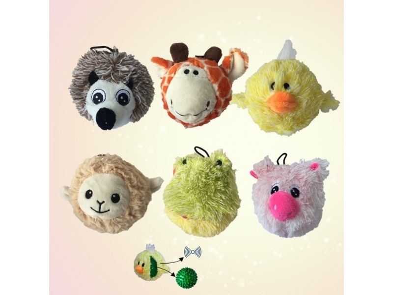 Party Pets Elite The Furry Ball Friends 10cm - ass. | Röda ostar - Husdjur (soptunna) - Hund | GameStuff