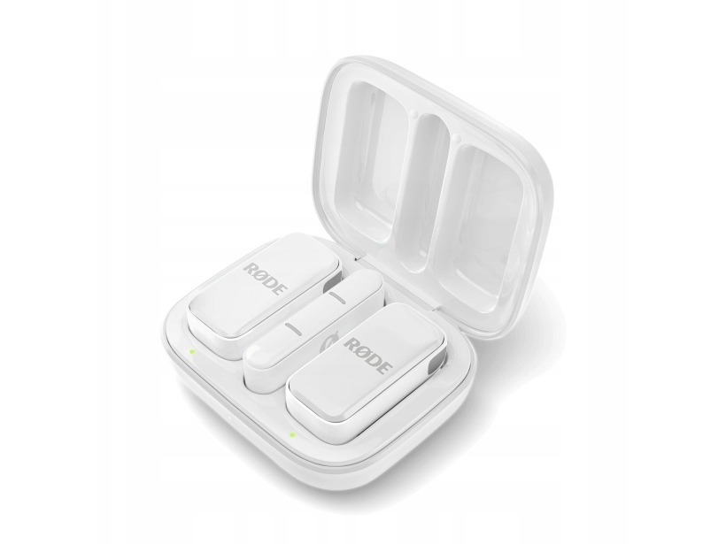 RODE Wireless Micro - 2‑kanals digitalt trådløst mikrofonsystem, Lightning, hvid
