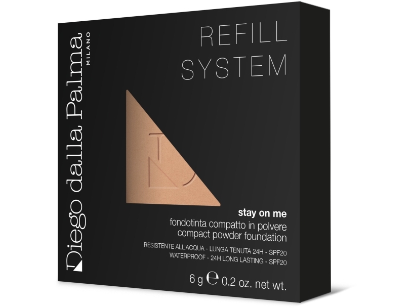 Diego Dalla Palma, Stay On Me, Long Lasting, Compact Foundation, 54, Biscotto, Spf 20, Refill, 6 G For Women