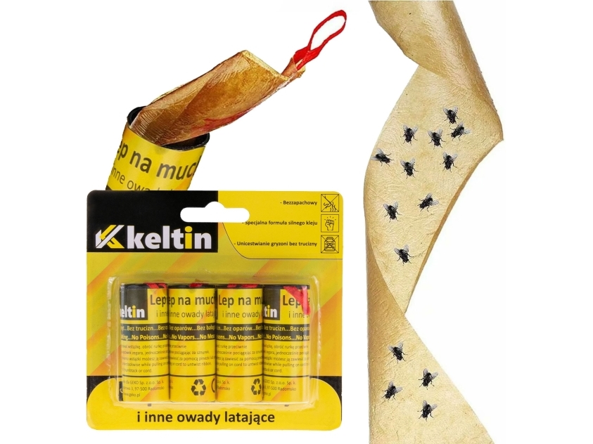 Keltin Flue- Og Insektlim 4 Stk X 80 Cm (288)