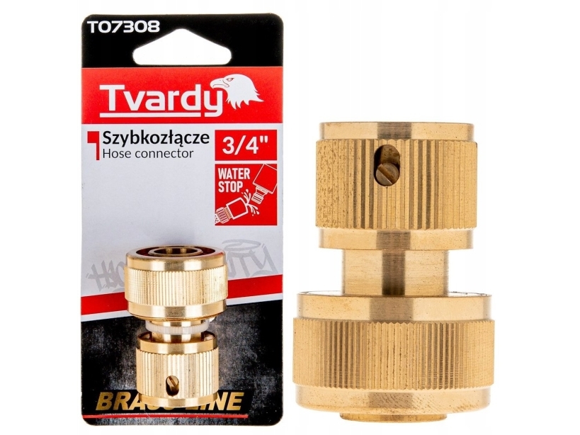 Tvardy Schnellkupplungen 3/4" Mit Messing Brass-Line (10/80)