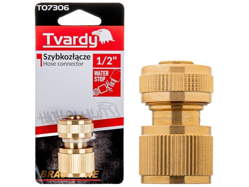 Tvardy Schnellkupplungen 1/2" Mit Messingstop Brass-Line (10/80)
