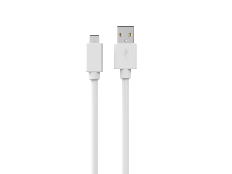 Sinox USB C till USB A kabel. 1m. Vit