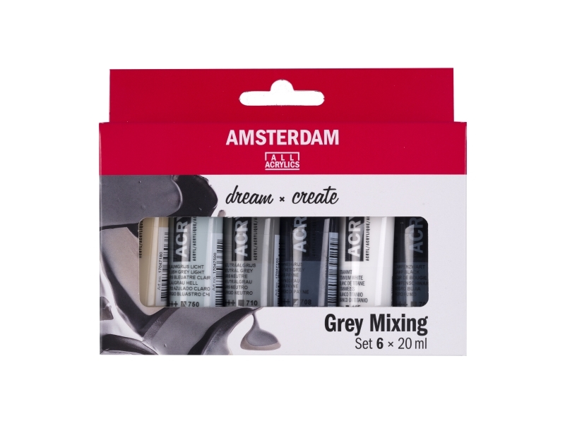 Amsterdam Standard Series Akrylmaling Grå Blandingssæt | 6 X