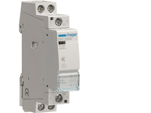 Hager Esc225s, Grau, 25 A, 1/10, 1/6 Mm², -10 - 50 °C, 230 V, 50 - 60 Hz