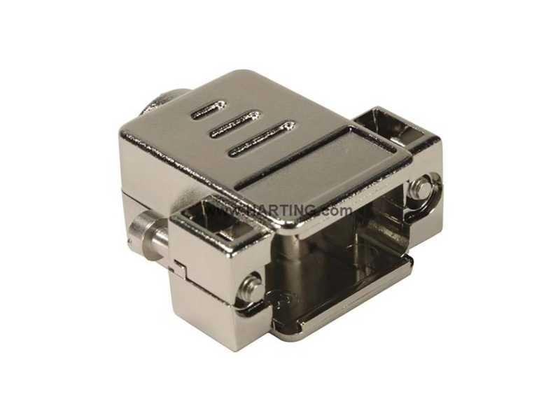 Harting 09 67 015 0443 09670150443 Poltal: 15 Plastic, Metalliseret 180 ° Sølv 1 Stk