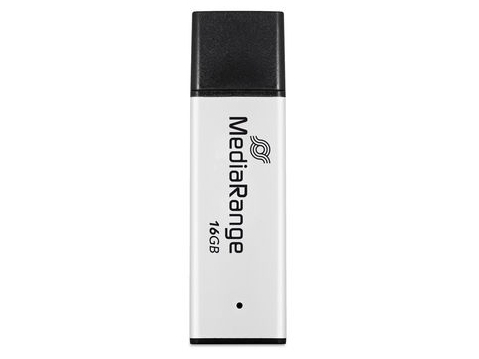 Mediarange Mr1899, 16 Gb, Usb Type-A, 3.2 Gen 1 (3.1 Gen 1), 130 Mb/S, Hætte, Sort, Sølv